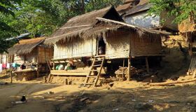 Local Houses in Laos Luang Namtha